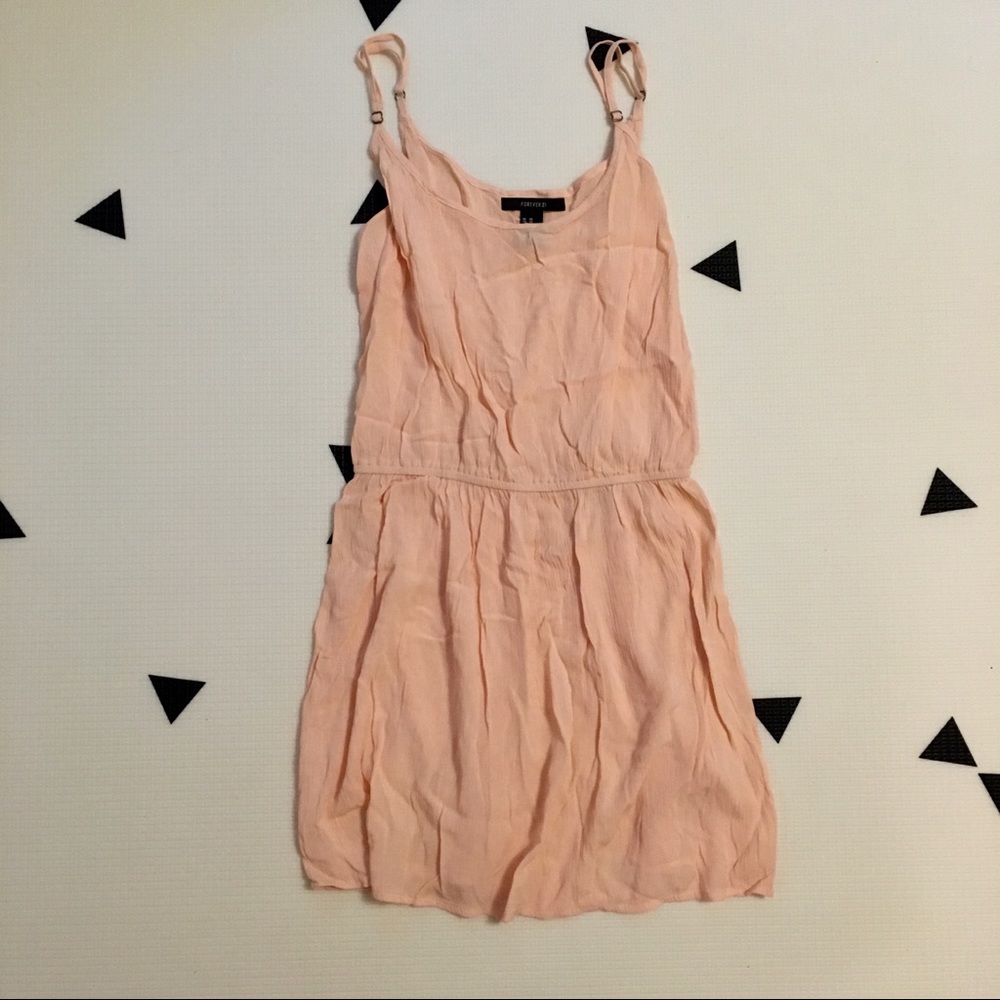 Peach summer dress